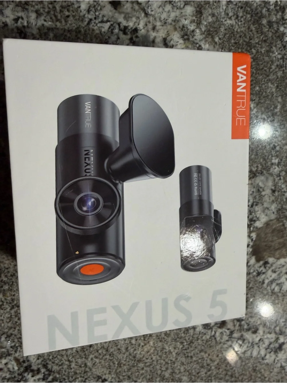 Nexus 5 Black Dash Camera - Compact Dual Lens